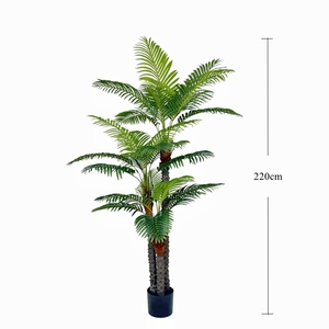 Palmera Artificial de Plástico Resistente al Agua, Ecológica y de Alta Simulación, para Decoración de Jardín y Hogar - Product Image 3