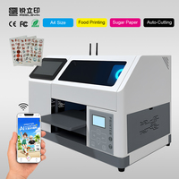 Imprimante alimentaire A4 pour l'impression sur papier sucre et découpe automatique, prise en charge du scan de code QR et du téléchargement d'images, imprimante jet d'encre pour gâteaux et biscuits