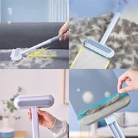 Brosse de nettoyage des poils d'animaux de compagnie avec raclette Lint Lift Outil d'épilation pour animaux de compagnie Dissolvant de peluches réutilisable pour tapis et vêtements de canapé