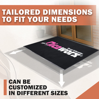 Tapis de porte en caoutchouc et nylon à logo d'accueil, imprimé numériquement, antidérapant, personnalisé, pour magasin, best-seller