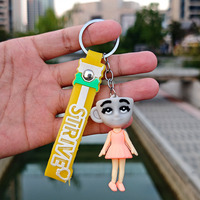Porte-clés Figurine Shan Hai Jing au Design Anime Cartoon Original, Impression Numérique 3D en Plastique, Emballage Individuel