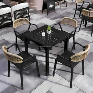 Conjunto de Muebles para Cafetería y <span class=keywords><strong>Restaurante</strong></span>, Ideal para Cafeterías, Bistrós, Pizzerías y Espacios de Servicio de Alimentos, Salas de Descanso de Oficina y Exteriores - Product Image 4