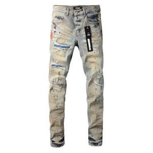 Pantalones de estilo urbano europeo-americano, de color liso, retro americano, modernos, hip-hop, Dippie, elegantes, de corte ajustado, elásticos, de tiro medio, ligeros - Product Image 2