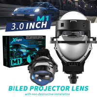 Projecteur Bi-LED K5 3 pouces à succès, 130W, faisceau haut et bas, système d'éclairage automobile, 6500K, lentille Bi-LED pour phare de voiture