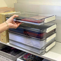 Caja de Almacenamiento de Documentos PET, Organizador de Papel A4 para Exámenes y Archivos de Oficina