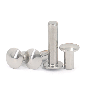 Remache Sólido de Aluminio de 3mm 4mm 5mm 6mm, Cabeza de Truss Tipo Hongo, Remache Metálico de Acero Inoxidable de 5 X 10mm 25mm - Product Image 2