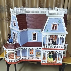 Casa <span class=keywords><strong>de</strong></span> Juguete <span class=keywords><strong>de</strong></span> <span class=keywords><strong>Madera</strong></span> Grande y Alta <span class=keywords><strong>de</strong></span> Lujo <span class=keywords><strong>para</strong></span> <span class=keywords><strong>Niñas</strong></span>, que Fomenta el Juego Creativo e Imaginativo Educativo <span class=keywords><strong>para</strong></span> Niños - Product Image 2