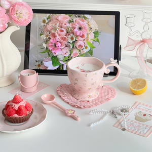 Tasses en céramique mignonnes et créatives, design simple, grande capacité, pour usage domestique - Product Image 3