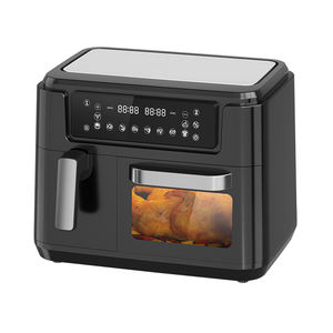 家庭用エアフライヤー3.5L + 6Lタッチスクリーンダブルエアフライヤー電気圧力鍋エアフライヤー2バスケット付き - Product Image 4