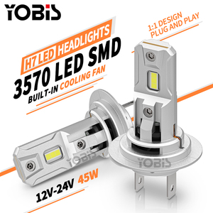 YOBIS Vente en gros Prix bas Super lumineux Lampe Éclairage automobile 3570 LED <span class=keywords><strong>H7</strong></span> <span class=keywords><strong>Ampoule</strong></span> de phare de voiture <span class=keywords><strong>Ampoule</strong></span> de phare LED - Product Image 2