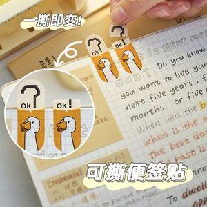 Creative Magic Memo Pad Self-Adhesive Page Markers Assorted Text Cartoon Designs Office School Document Marking Reading <b>Bookmark</b> - Product Image 5
