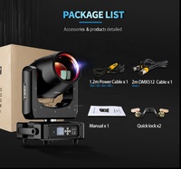 SHEHDS Mini projecteurs à tête mobile haute puissance 230w 7r, faisceau DJ Disco Pro R7 Mini 230 ampoule spot beam avec flight case