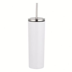 Gobelet isotherme en acier inoxydable de 600 ml à double usage pour voiture et extérieur avec paille droite - Product Image 2