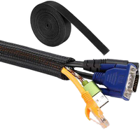 Funda Protectora de Cable Expandible Trenzada de Monofilamento de Cobre/PET/Nylon Flexible VAST, 10 mm de Diámetro Interior