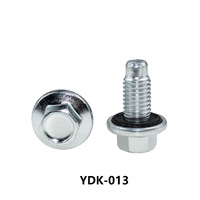 Ốc xả dầu động cơ thép OEM M14x1.5, đầu lục giác 19mm, kèm ron tích hợp, chiều dài tổng thể 22mm, dành cho phụ tùng ô tô VW Jetta Audi A4/Q5