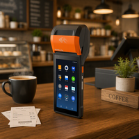 Mesin POS Mobile SUNMI V2S Android NFC Layar Sentuh Terminal POS Genggam dengan Printer Thermal