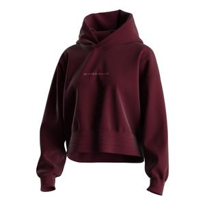 Ensembles de sweats à capuche courts chics pour femmes, légers mais chauds, en tissu mélangé polyester et élasthanne, pour un usage quotidien décontracté - Product Image 1