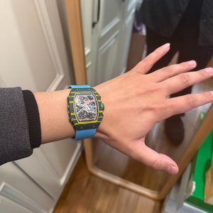 RM 67-02 Style Square Ultra Thin 7.8mm Skeleton <b>Watch</b> V3 Automatic Carbon Fiber Hollow Dial Rubber Luxury Sports <b>Mechanical</b> - Product Image 4