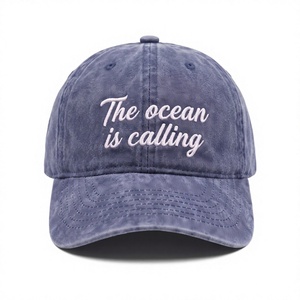 Wholesale OEM Custom 6 Panel Baseball Cap Embroidery Logo Washed Cotton <b>Dad</b> <b>Hat</b> Men Women Manufacturer - Product Image 2
