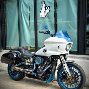 Sistema de Escape 2 em 1 para Motocicleta Softail Low Rider Street Bob Fat Boy Breakout Sport Glide de Liga de Titânio 2018 - Product Image 1