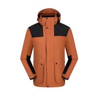 Veste à capuche pour homme en polyester, design personnalisé, imperméable, coupe-vent, respirante, pour la randonnée hivernale et les sports, doublure en microfleece
