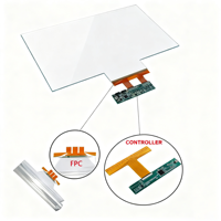 Film tactile NANO interactif haute sensibilité 10.4 ''/15''/17 ''/18'' feuille tactile capacitive pour moniteur à écran tactile