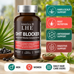 Suplemento Premium Shecome DHT Blocker, Complejo de Apoyo para el Cabello y la Salud del Sistema Inmunológico, Cápsulas Bloqueadoras de DHT - Product Image 2