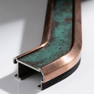 Service CNC personnalisé OEM CNC Bendin Soudage Épissage sans soudure Comptoir de bar La bordure métallique de la réception utilise une bordure en cuivre violet - Product Image 3