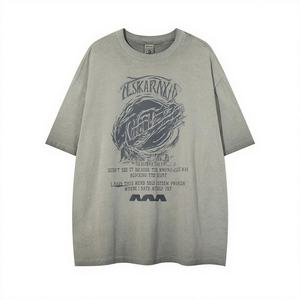 Camiseta personalizada de estilo Retro de alta calidad con logotipo impreso para hombre, camiseta de moda de Hip Hop, camisetas para hombre - Product Image 6