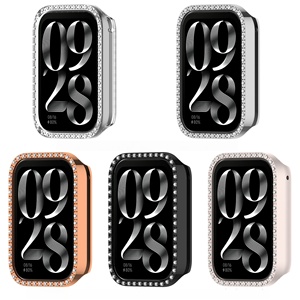 Étui de luxe scintillant pour <span class=keywords><strong>Xiaomi</strong></span> Smart Band 10 <span class=keywords><strong>Pro</strong></span>, coque de protection à une rangée de diamants, découpe ajourée, strass brillants - Product Image 3