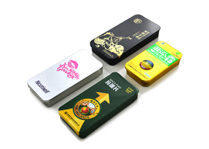 OEM impreso personalizado de caja de lata de té cuadrado pequeño bolsa de té contenedor con tapa deslizante - Product Image 2