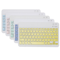 Mini clavier Bluetooth sans fil Portable de 10.1 pouces pour tablette, ordinateur Portable, IPad, IOS, téléphone Android, russe, espagnol, arabe