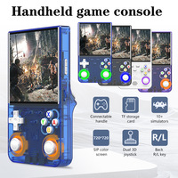 Console de jeu portable 128G R36 Ultra 4.0'' IPS avec système Linux, style rétro, lecteur WIFI, consoles de jeux vidéo d'arcade portables R36s