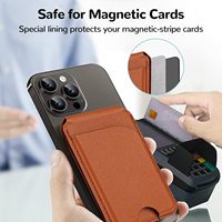Support de portefeuille portable en cuir PU magnétique réglable de luxe avec conception d'axe rotatif de qualité supérieure pour iPhone