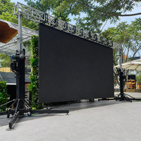 Pantalla LED para Exteriores R&E P4, Resistente al Agua IP65, Legible Bajo la Luz Solar, Pantalla de Fondo para Escenarios, 500x1000mm, Aluminio Fundido a Presión