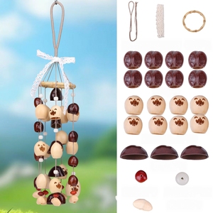 Wholesale Multiple Style Natural Fruit Shell <b>Wind</b> <b>Chime</b> DIY Kits Ethnic Handicraft Wall Hanging Decor - Product Image 4