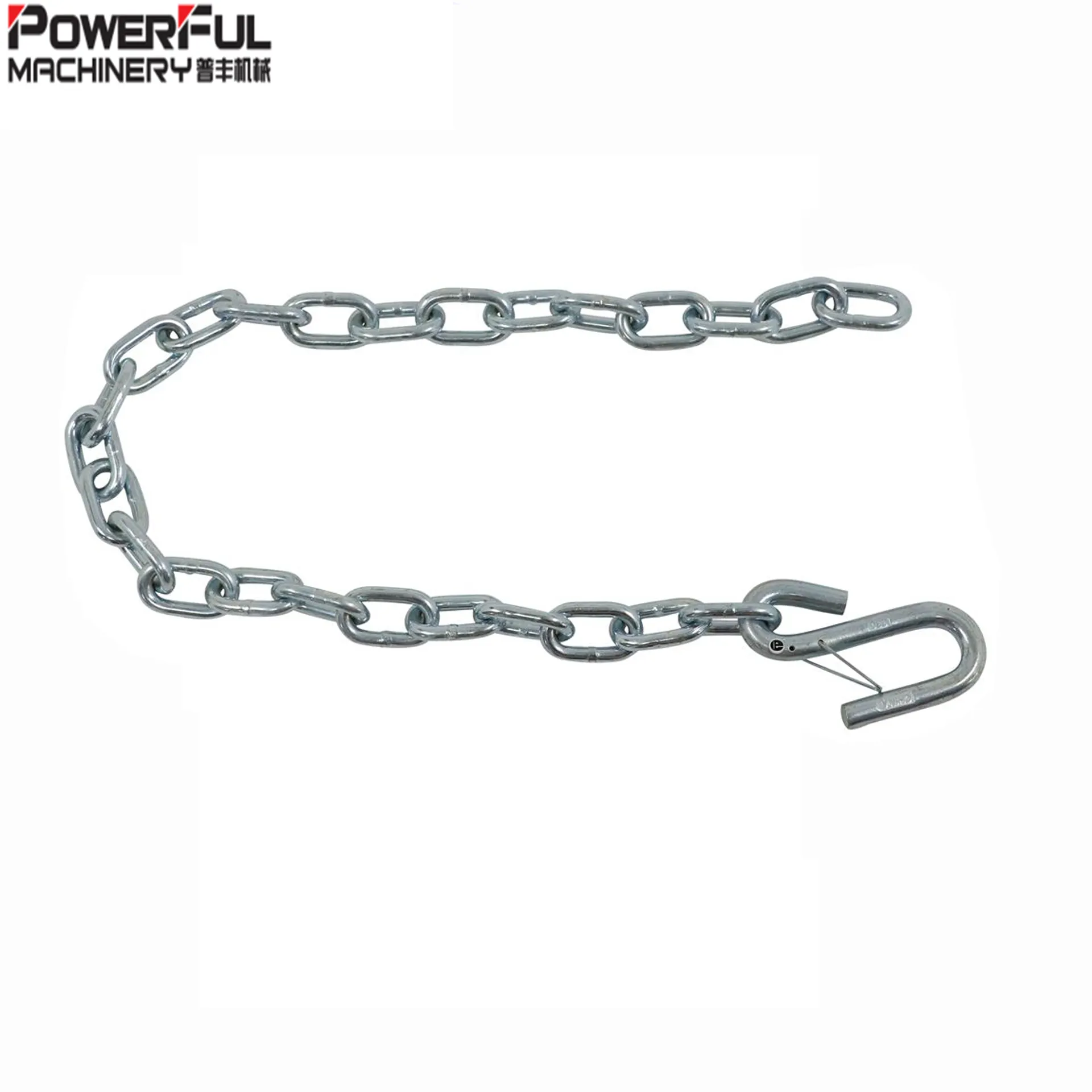 Safety Chain with Spring Hooks - Secures Tow Vehicle to Trailer