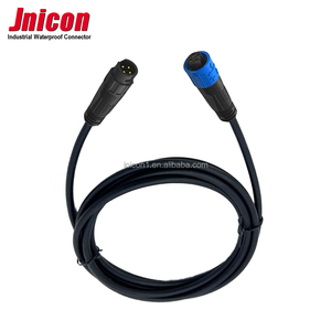 Jnicon m12 זכר 2 3 4 5 pin ip67 עמיד למים 7a כוח תעשייתי חוט מחבר כבל - Product Image 1