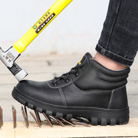 Xinpuguyisa — bottes de sécurité en caoutchouc S3, avec semelle en caoutchouc, antistatiques, antidérapant, résistant à l'usure, chaussures étanches à bout en acier