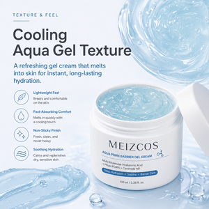 Crème <span class=keywords><strong>gel</strong></span> barrière Aqua PDRN MEIZCOS 100 ml, <span class=keywords><strong>gel</strong></span> hydratant et apaisant pour le visage avec acide hyaluronique, Phyto PDRN, céramide NP, soin quotidien - Product Image 5