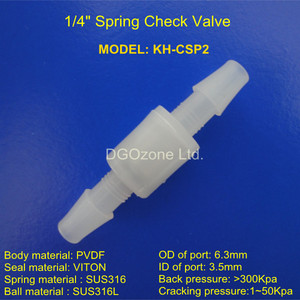 1/<span class=keywords><strong>4</strong></span> "Mini mùa xuân bóng van không trở lại nhựa kiểm tra van một cách van khí - Product Image 2
