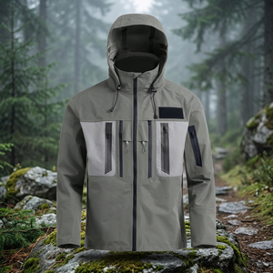 Expédition immédiate, veste de pêche à la mouche 100% imperméable et respirante, couleur personnalisée, impression par transfert thermique, UPF 50, séchage rapide, pour hommes - Product Image 3