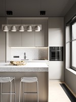 Conception d'intérieur d'appartement moderne, plan d'étage 2D CAD et rendu 3D pour projet hôtelier