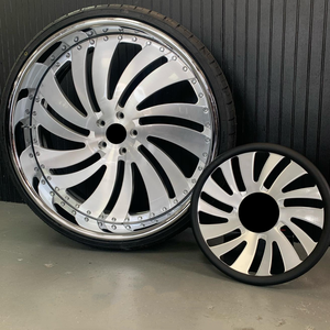 ล้อฟอร์จ 2 ชิ้น 3 ชิ้น ขนาด 18 19 20 <span class=keywords><strong>22</strong></span> 24 26 นิ้ว ผลิตจากวัสดุ 6061-T6 สำหรับ BMW 525 530 730 750 760 X7 X5 Audi A6 A7 A8 S6 S7 S8 Canale - Product Image 4