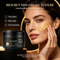 Crème Anti-Âge au Suif de Bovins Nourris à l'Herbe, Baume Visage au Peptide GHK-Cu, Raffermissant, Hydratant, Réparateur de Barrière Cutanée, Crème au Suif pour Visage et Cou