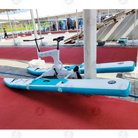 Vélo aquatique gonflable portable en PVC de qualité supérieure, personnalisé en usine, pour le jeu aquatique