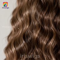 Extensions de cheveux synthétiques Iriswigs à fil invisible, ondulées ou lisses, avec clip, 24 pouces, densité 150 % pour femmes