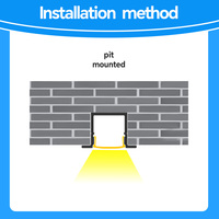 Profilé LED en aluminium facile à installer avec diffuseur PC et embouts pour éclairage DIY