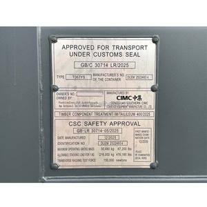 Contenedor GP de 20 pies con Apertura Doble Lateral |   Norma ISO |   Certificado CSC para Transporte Marítimo - Product Image 6