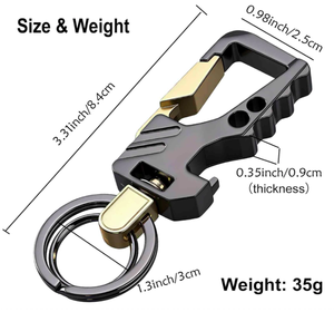 Porte-clés de voiture en acier inoxydable, ouvre-bouteille portable multifonctionnel, décapsuleur - Product Image 3